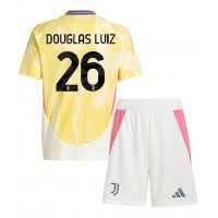 Fotbalové Dres Juventus Douglas Luiz #26 Dětské Venkovní 2024-25 Krátký Rukáv (+ trenýrky)